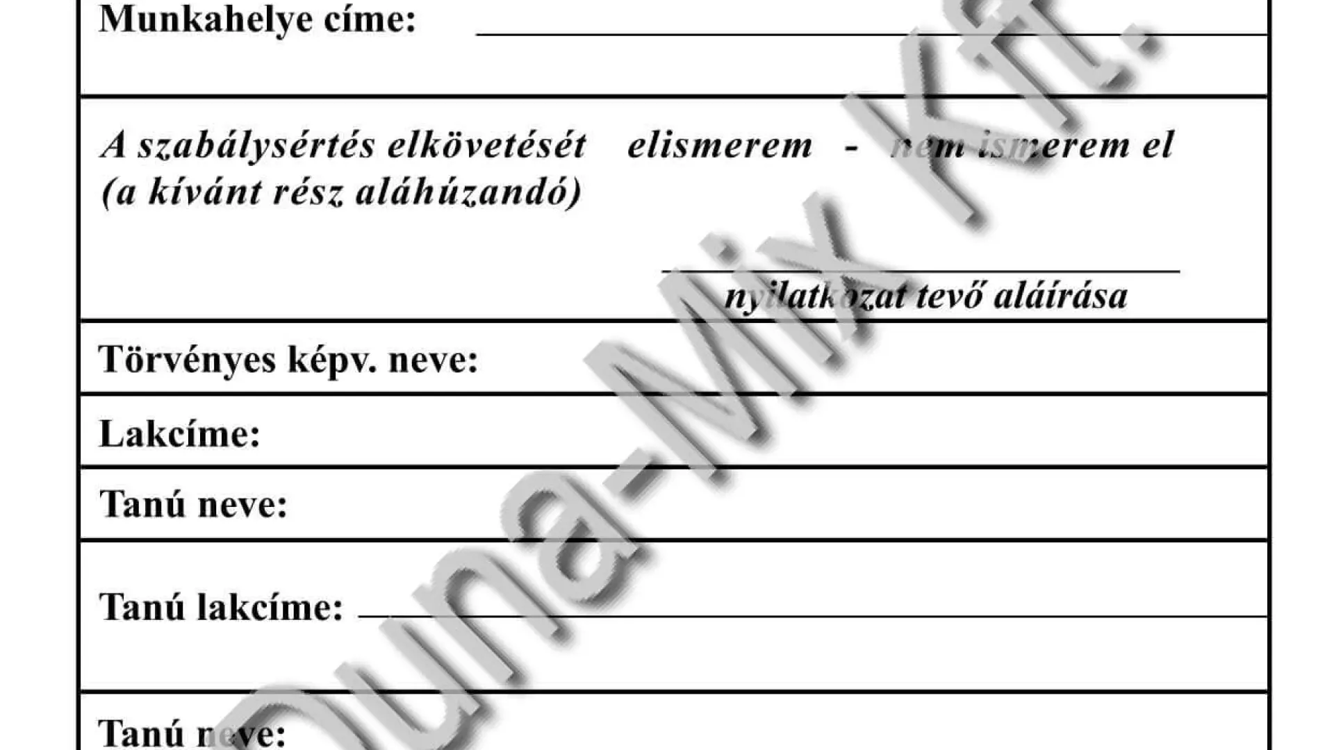 Rendőri intézkedés tömb